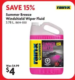 Home Hardware Summer Breeze Windshield Wiper Fluid offer
