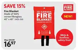 Home Hardware Fire Blanket offer