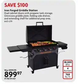 Home Hardware Iron Forged Griddle Station offer