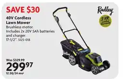 Home Hardware 40V Cordless Lawn Mower offer