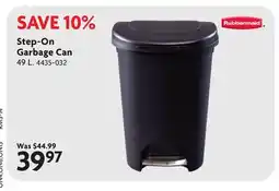 Home Hardware Step-On Garbage Can offer