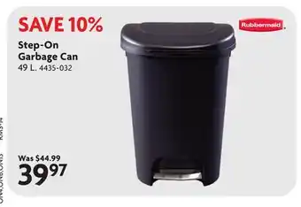 Home Hardware Step-On Garbage Can offer