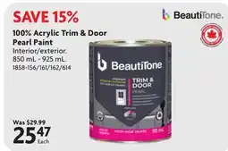 Home Hardware 100% Acrylic Trim & Door Pearl Paint offer