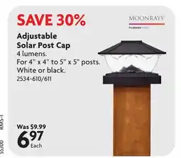 Home Hardware Adjustable Solar Post Cap offer