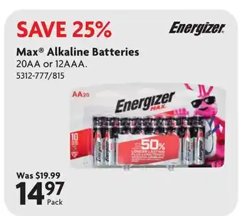 Home Hardware Max Alkaline Batteries offer