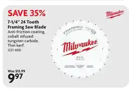Home Hardware 7-1/4 24 Tooth Framing Saw Blade offer