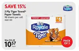 Home Hardware 2 Ply Tiger Towel Paper Towels offer