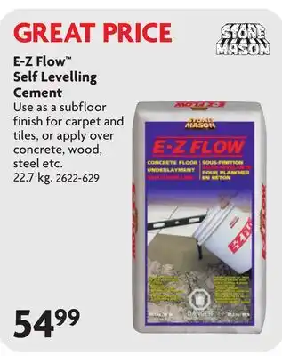 Home Hardware E-Z Flow Self Levelling Cement offer