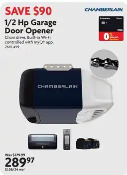 Home Hardware 1/2 Hp Garage Door Opener offer