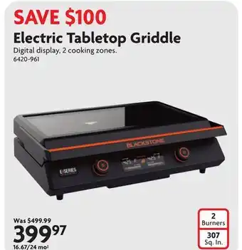 Home Hardware Electric Tabletop Griddle offer