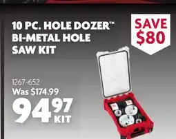 Home Hardware 10 Pc. Hole Dozer Bi-metal Hole Saw Kit offer