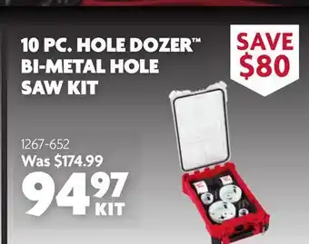 Home Hardware 10 Pc. Hole Dozer Bi-metal Hole Saw Kit offer