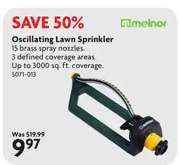 Home Hardware Oscillating Lawn Sprinkler offer