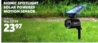 Home Hardware BIONIC SPOTLIGHT SOLAR POWERED MOTION SENSOR offer