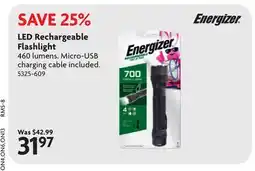 Home Hardware LED Rechargeable Flashlight offer