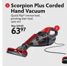 Home Hardware Scorpion Plus Corded Hand Vacuum offer