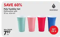 Home Hardware Poly Tumbler Set offer