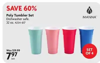 Home Hardware Poly Tumbler Set offer