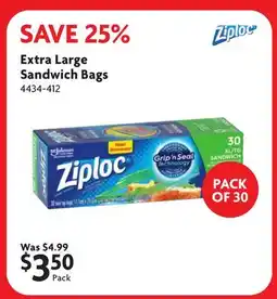 Home Hardware Extra Large Sandwich Bags offer