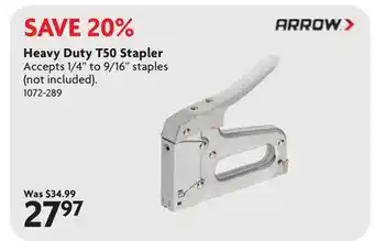 Home Hardware Heavy Duty T50 Stapler offer