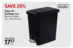Home Hardware Step-On Garbage Can offer