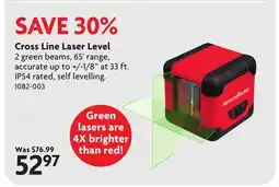 Home Hardware Cross Line Laser Level offer