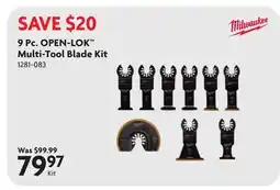 Home Hardware 9 Pc. OPEN-LOK Multi-Tool Blade Kit offer