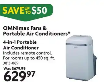 Home Hardware 4-IN-1 Portable Air conditioner offer