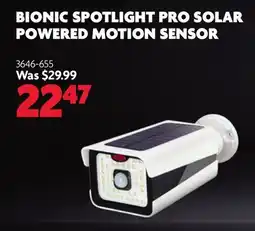 Home Hardware Bionic Spotlight Pro Solar Powered Motion Sensor offer