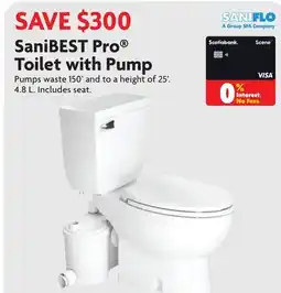 Home Hardware SaniBEST Pro Toilet with Pump offer