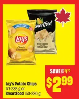 Chalo FreshCo Lay's Potato Chips 177-235 g or Smartfood 150-220 g offer