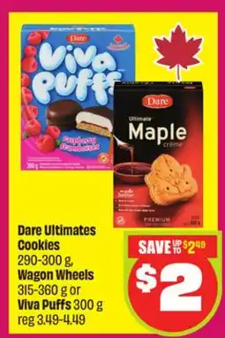 Chalo FreshCo Dare Ultimates Cookies 290-300 g, Wagon Wheels 315-360 g or Viva Puffs 300 g offer