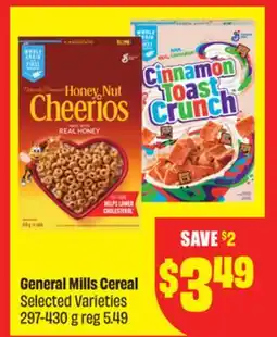 Chalo FreshCo General Mills Cereal Selected Varieties 297-430 g offer
