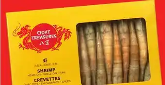 Chalo FreshCo Eight Treasures Head On, Shell On, Raw Shrimp Frozen 400 g offer
