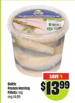 Chalo FreshCo Baltic Frozen Herring Fillets 1 kg offer