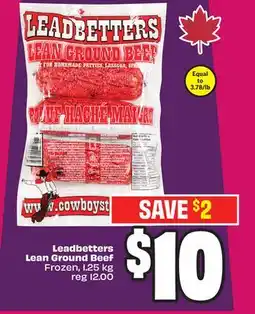 Chalo FreshCo Leadbetters Lean Ground Beef Frozen 1.25 kg offer