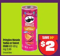 Chalo FreshCo Pringles Masala Tadka or Sweet Chilli 102-131 g offer