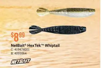 Cabela's NetBait HexTek Whiptail offer