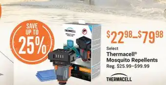 Cabela's Select Thermacell Mosquito Repellents offer