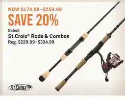 Cabela's St. Croix Rods & Combos offer