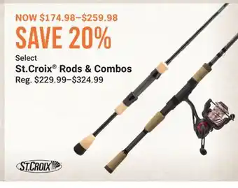 Cabela's St. Croix Rods & Combos offer