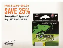 Cabela's PowerPro Spectra offer