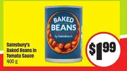 Chalo FreshCo Sainsbury's Baked Beans in Tomato Sauce 400 g offer
