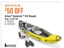 Cabela's Intex Explorer K2 Kayak offer