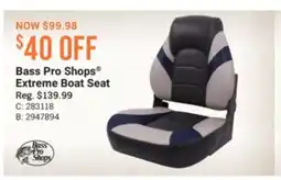 Cabela's Bass Pro Shops Extreme Boat Seat offer