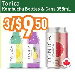 Healthy Planet Tonica Kombucha Bottles & Cans offer