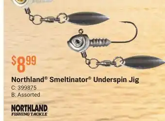 Cabela's Northland Smeltinator Underspin Jig offer