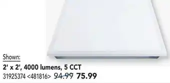 RONA 2' x 2', 4000 lumens, 5 CCT offer
