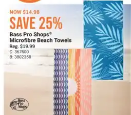 Cabela's Bass Pro Shops Microfibre Beach Towels offer