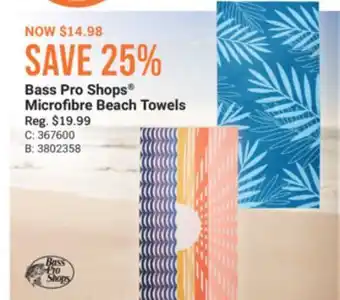 Cabela's Bass Pro Shops Microfibre Beach Towels offer